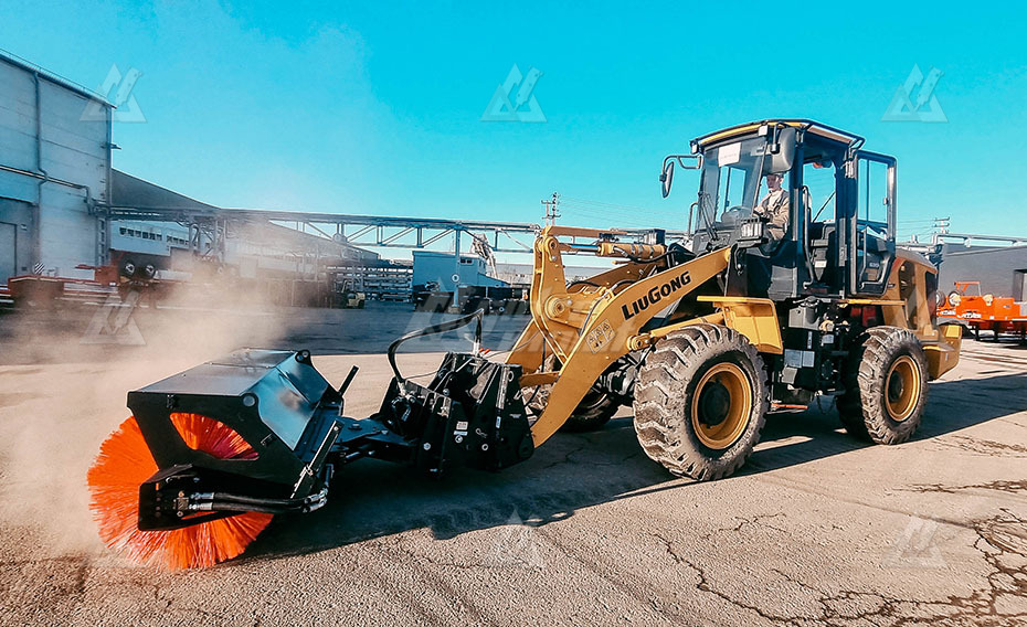 Щетка дорожная Impulse SP2400G гидроповорот с плитой картинка 645171