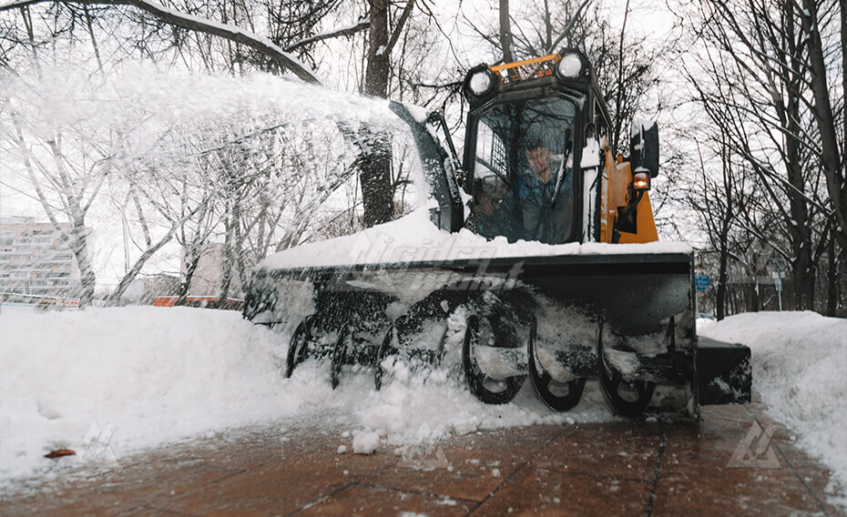 Шнекороторный снегоочиститель Impulse SR1850 на мини-погрузчик New Holland снегоуборщик картинка 495138