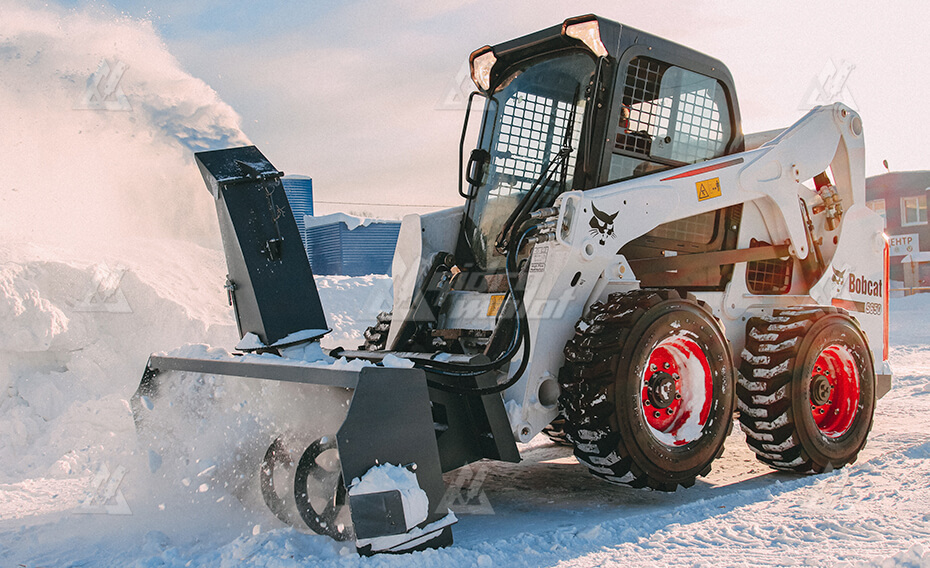 Шнекороторный снегоочиститель Impulse SR1850 на мини-погрузчик New Holland снегоуборщик картинка 495139